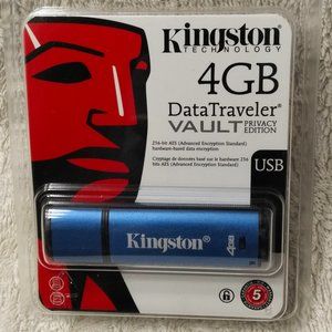 Kingston 4GB Data Traveler AES Encrypted Vault Privacy 2.0 Flash Drive